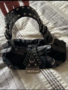 Guess Black Studded Convertible Belt Bag